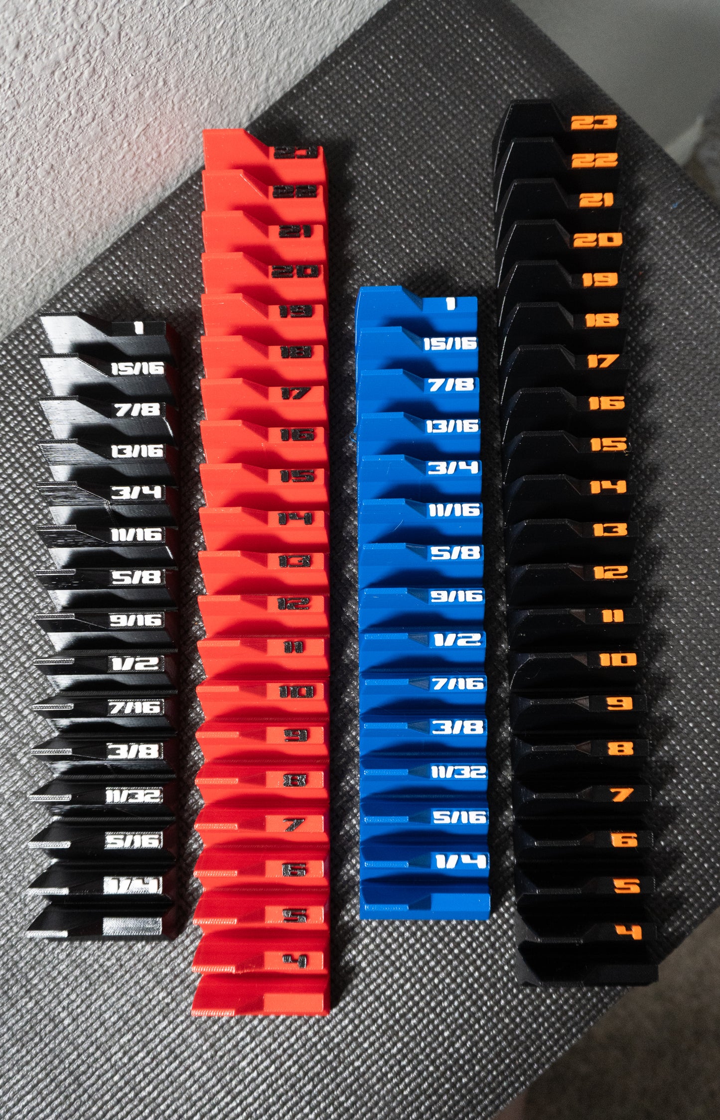 Wrench Organizer Metric Or SAE | Toolbox Insert for Combination Wrenches | Drawer Tool Storage