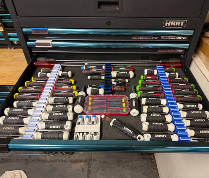 Magnetic Screwdriver Organizer | Two Tone |  Tool Storage, Holds 10