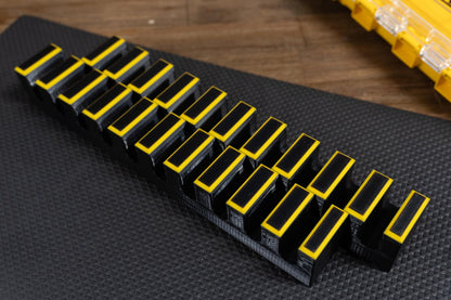 Magnetic Screwdriver Organizer | Two Tone |  Tool Storage, Holds 10