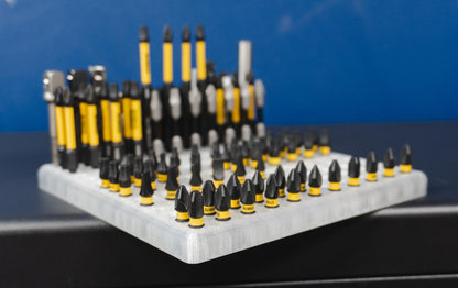 Hex Bit Organizer Holds 165 Bits | Drill Bit Storage for Toolbox Drawer & Workshop Organization