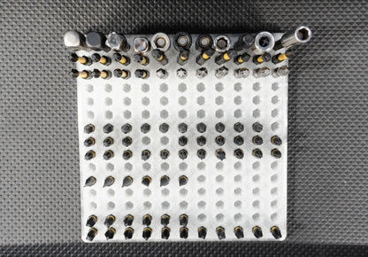 Hex Bit Organizer Holds 165 Bits | Drill Bit Storage for Toolbox Drawer & Workshop Organization