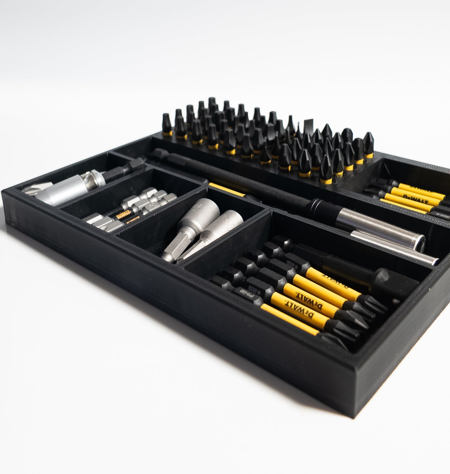 Impact bit organizer insert for DEWALT Medium ToughCase (6 compartments + 50 bit)
