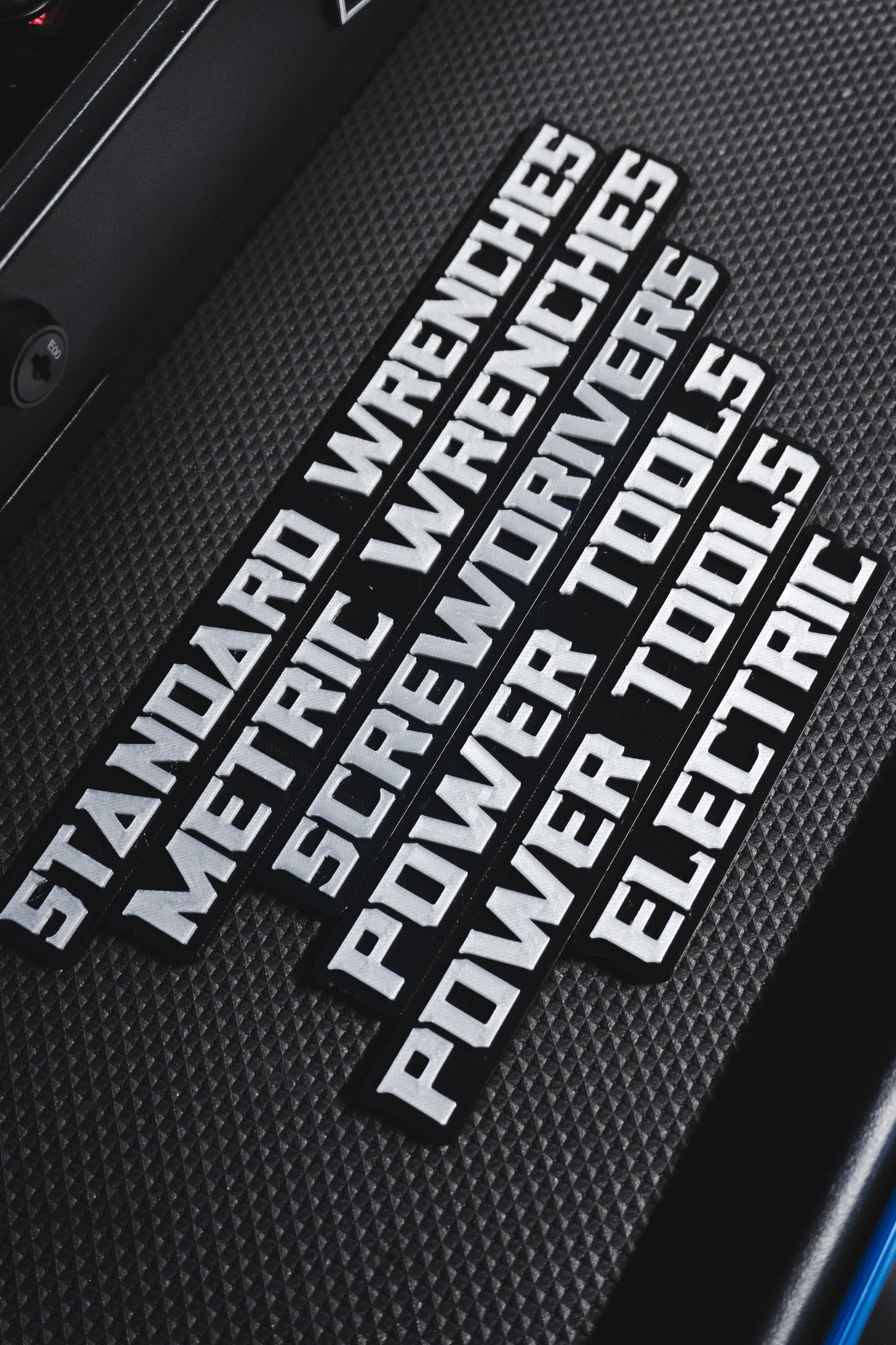 Magnetic Toolbox Labels – 3D Printed Tool Drawer labels – Garage & Shop Organization