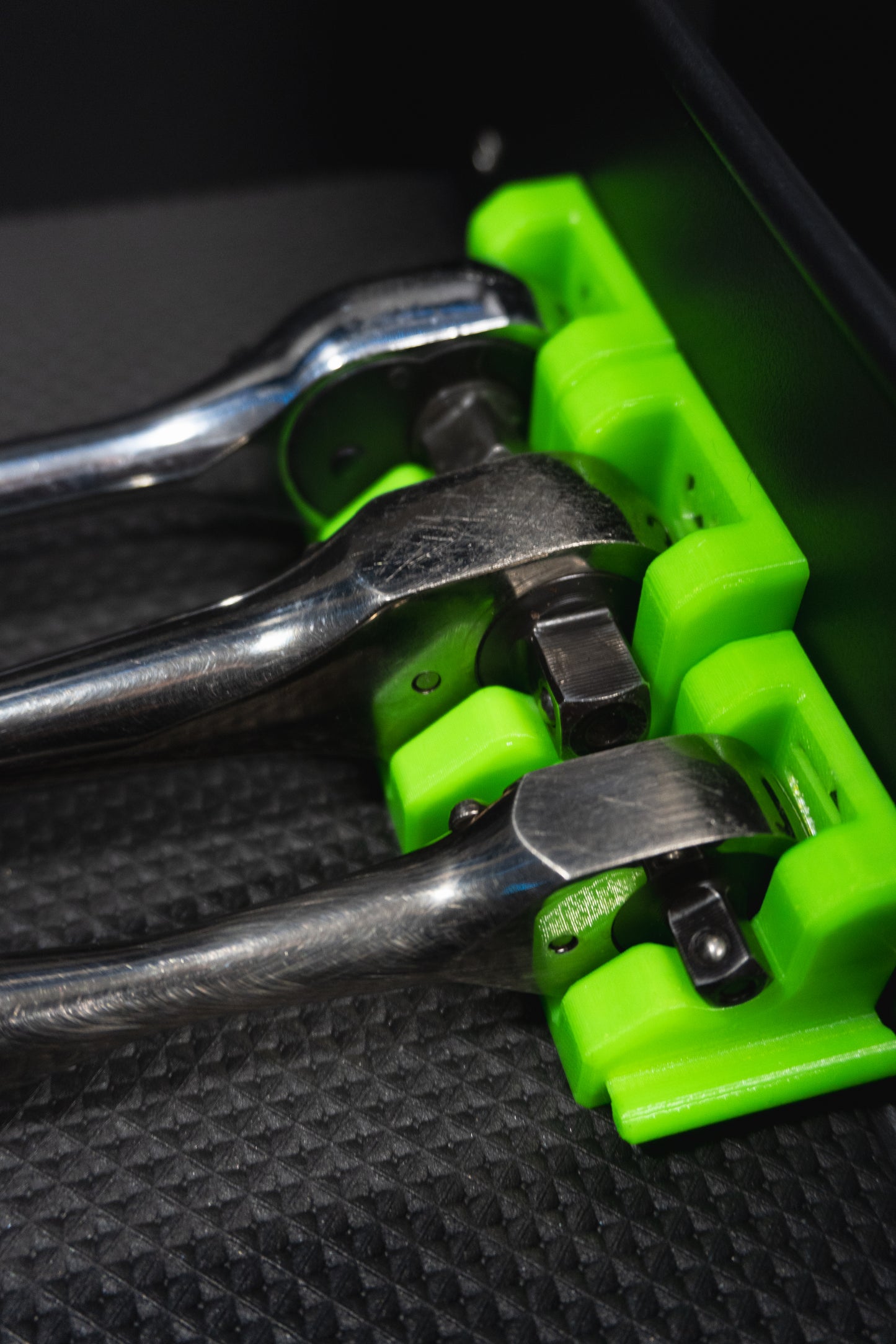 Ratchet Organizer for Toolbox (1/4, 3/8, 1/2) Modular and Magnetic | Ratchet Storage | Garage & Workshop Tool Organizer
