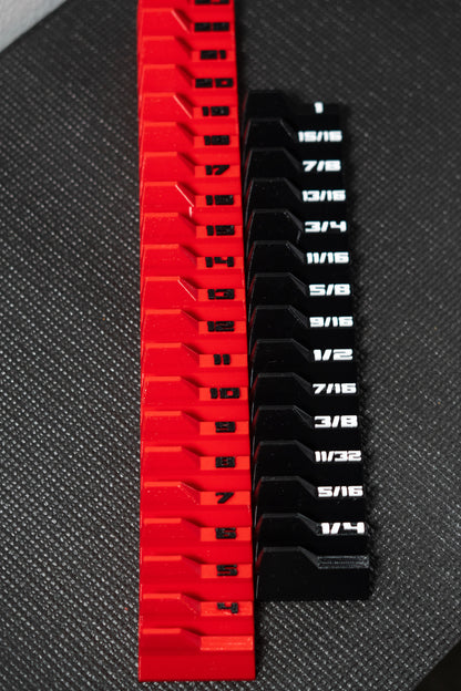 Wrench Organizer Metric Or SAE | Toolbox Insert for Combination Wrenches | Drawer Tool Storage