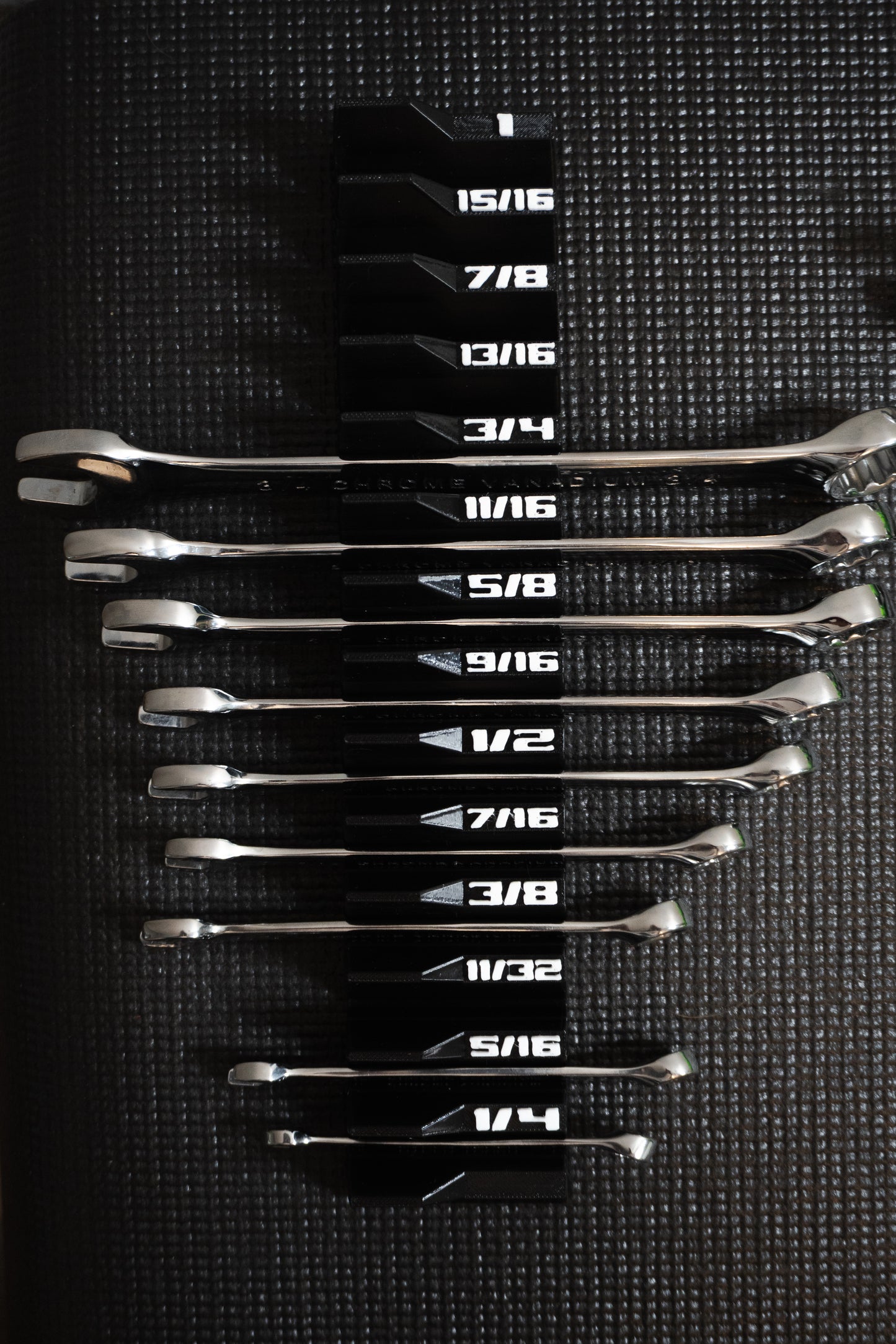 Wrench Organizer Metric Or SAE | Toolbox Insert for Combination Wrenches | Drawer Tool Storage
