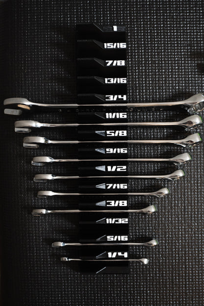 Wrench Organizer Metric Or SAE | Toolbox Insert for Combination Wrenches | Drawer Tool Storage