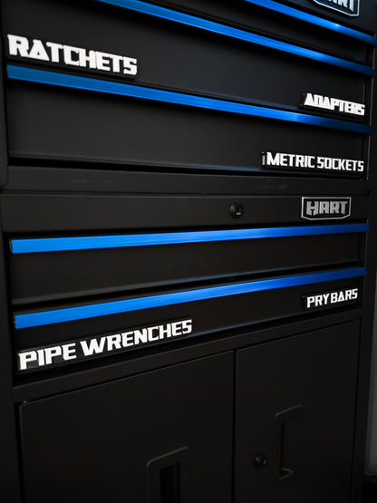 Magnetic Toolbox Labels – 3D Printed Tool Drawer labels – Garage & Shop Organization