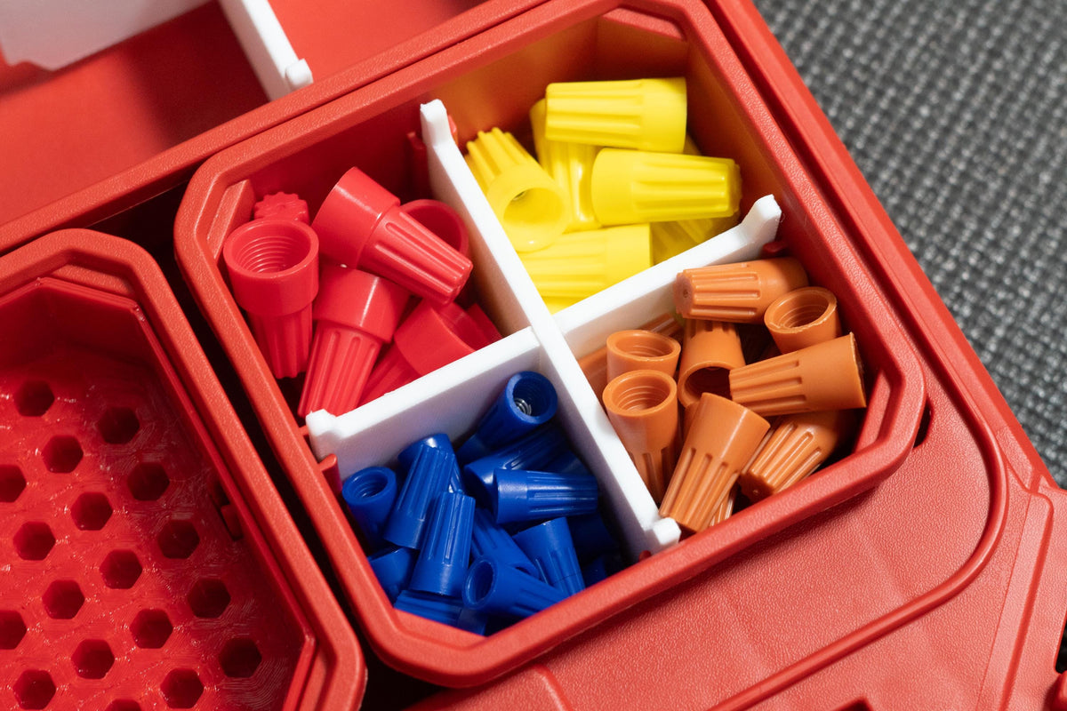 Milwaukee Packout Bin Divider Organizer | Small Parts Toolbox Storage Insert
