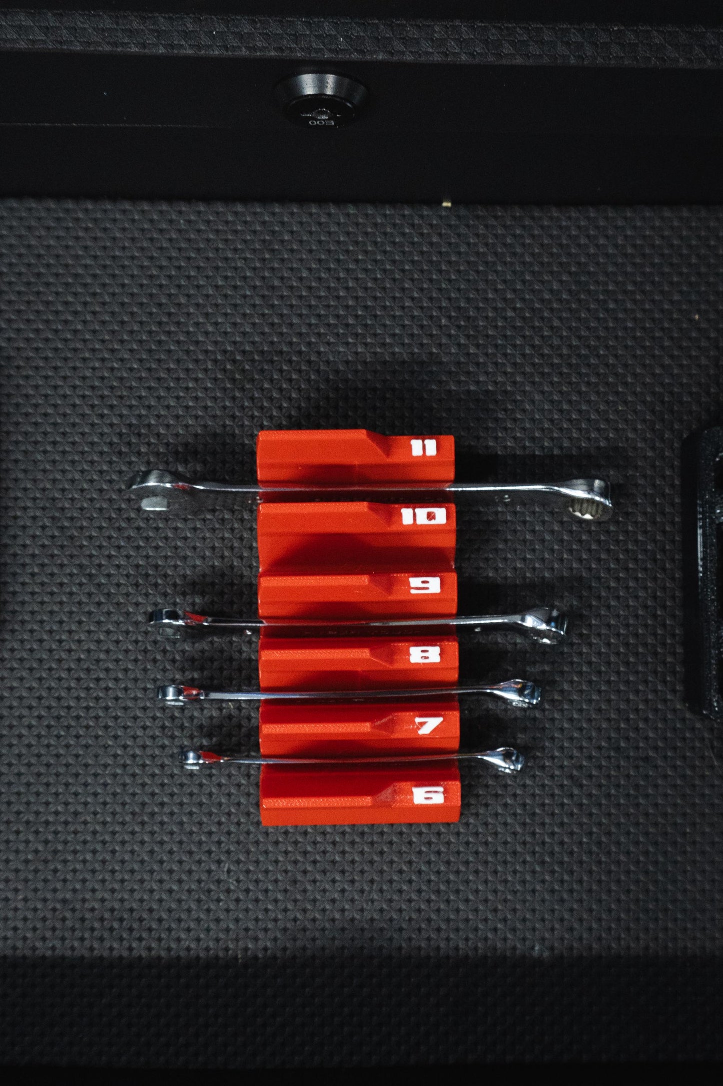 Wrench Organizer Metric Or SAE | Toolbox Insert for Combination Wrenches | Drawer Tool Storage