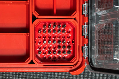 Packout Bin Hex Bit Organizer Holds 45 Bits | Packout Compatible Bit Holder | Toolbox Storage Insert